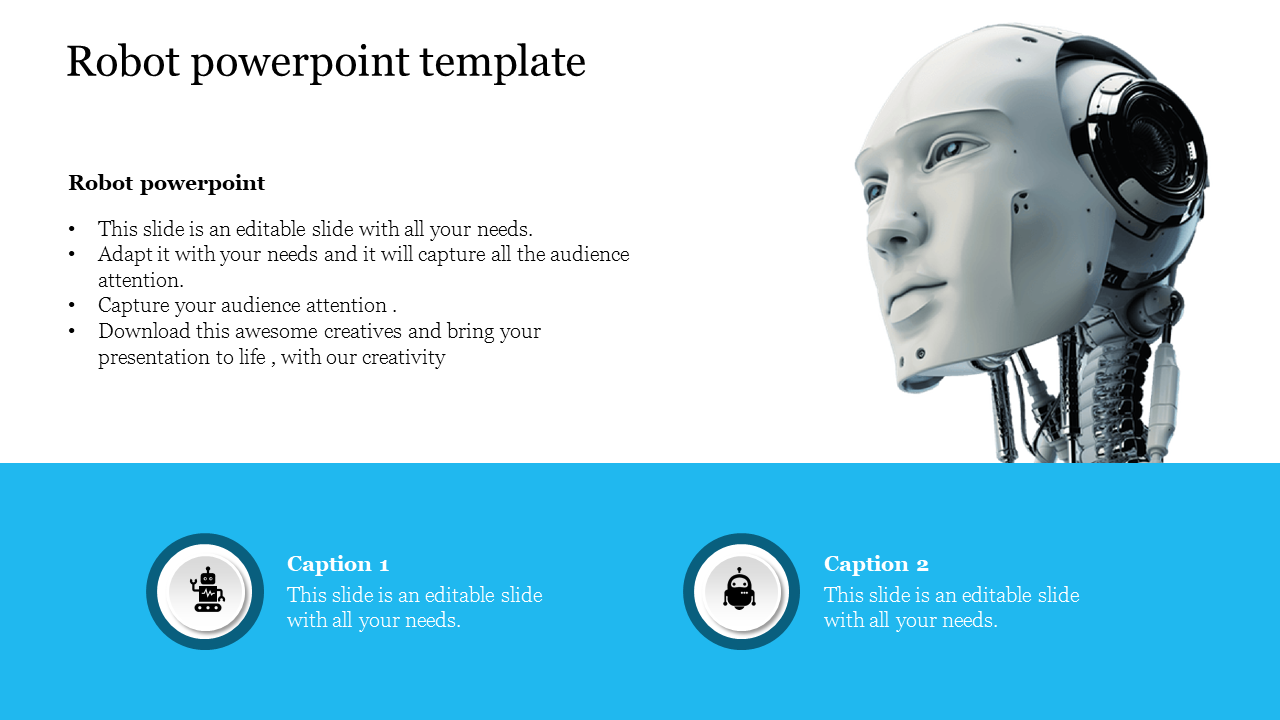 robot presentation slide template